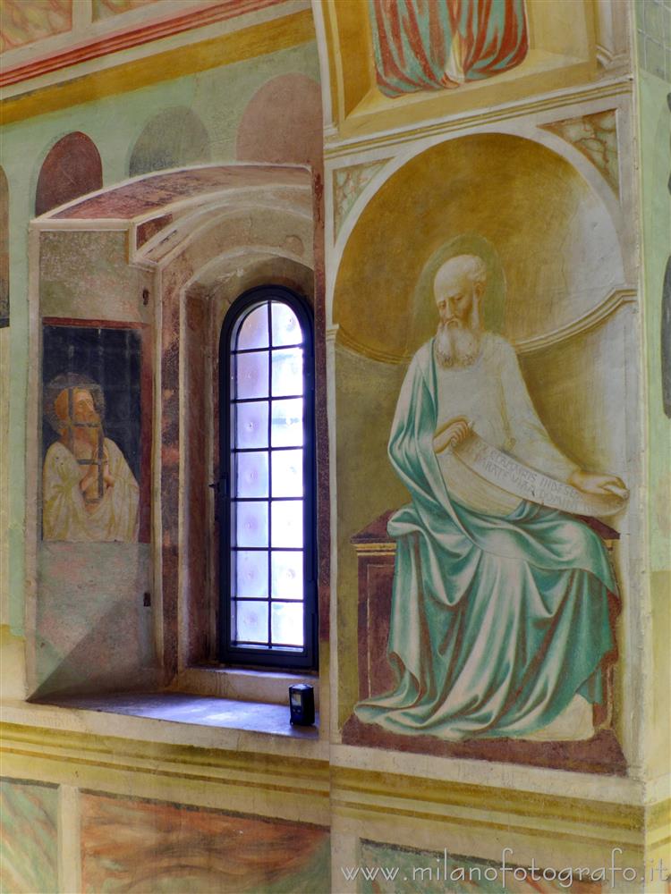 Castiglione Olona (Varese, Italy) - Window in the right wall of the baptistery of the Collegiate Church of the Saints Stephen and Lawrence